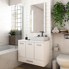 Espelheira para Banheiro de Sobrepor 85x55x2cm Branco Paris / Madri Darabas Agardi
