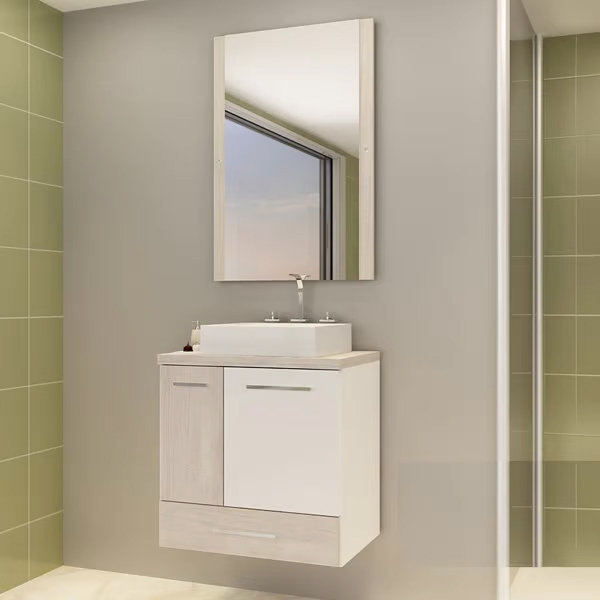 Espelheira para Banheiro de Sobrepor 85x55x2cm Mezzo Blanco Paris / Madri Darabas Agardi