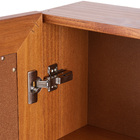 Espelheira para Banheiro de Sobrepor com 1 Porta 85x65x17,4cm Mogno Natural Inova P&C Artemobili