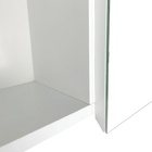 Espelheira para Banheiro de Sobrepor 65x75x18cm Branco Jazz Mazzu