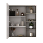 Espelheira para Banheiro Flex Grigio 77x65x14cm Fabribam