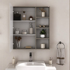 Espelheira para Banheiro Flex Grigio 77x65x14cm Fabribam