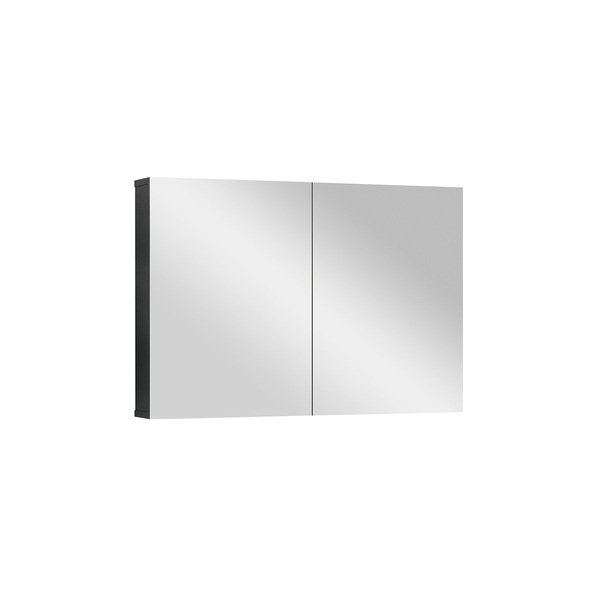 Espelheira para Banheiro de Sobrepor Industry 80x56x14cm Preto Astral Design