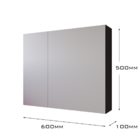 Espelheira Para Banheiro Klein Preto