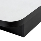 Espelheira para Banheiro Lane Preta Fosco 96x56x14,5cm Darabas