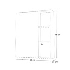 Espelheira para Banheiro com LED Sophia Branca 77,9x65,5x16,6cm Fabribam