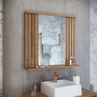 Espelheira Para Banheiro Luiza Ripada Mel