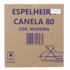 Espelheira para Banheiro Montreal 70x65cm Jatobá Astral Design