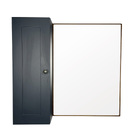 Espelheira para Banheiro Nórdic Petróleo Mazzu 74,5x81x17cm