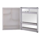 Espelheira Para Banheiro Sobrepor E Embutir 1 Porta 36x10x45c