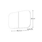 Espelheira Para Banheiro Tereza Cristina 86cm  - Fabribam Cat