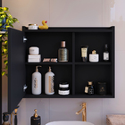 Espelheira Suspensa Armário Banheiro Prateleira Organizadora