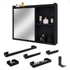 Espelheira Suspensa Armário Banheiro Prateleira Organizadora