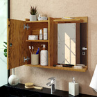 Espelheira Suspensa Madri Armário Parede Armarinho Banheiro P