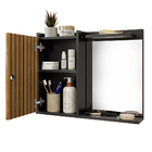 Espelheira Suspensa Madri Armário Parede Armarinho Banheiro P