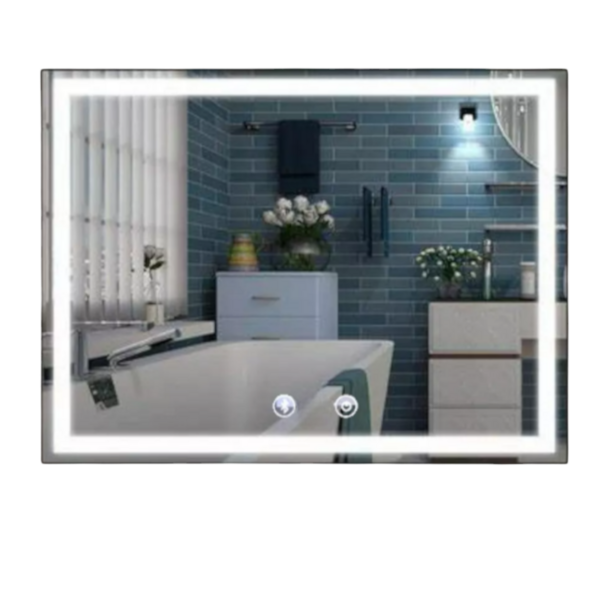 Espelho 100x60 Led frio Touch Bluetooth Som Toca Musica caixa