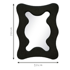 Espelho 110x50cm Antique Curva Freijó