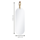 Espelho 120x40cm Life Role Oblongo