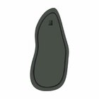 Espelho 130x60cm Multiuso Orgânico Lapidado Pendurador Led In