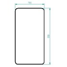 Espelho 135x70cm Retangular Arizona Nogueira