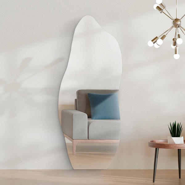 Espelho 150cmx60cm Organico E06 Incolor (sem Moldura)