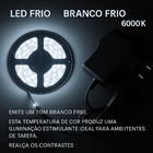 Espelho 210x75 E06 Couro Simples Caramelo Sup Par Led Branco