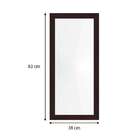 Espelho 38x83 Moldura 4cm Reta Tabaco