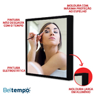 Espelho 40cm Quadrado Preto