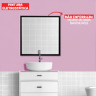 Espelho 40cm Quadrado Preto