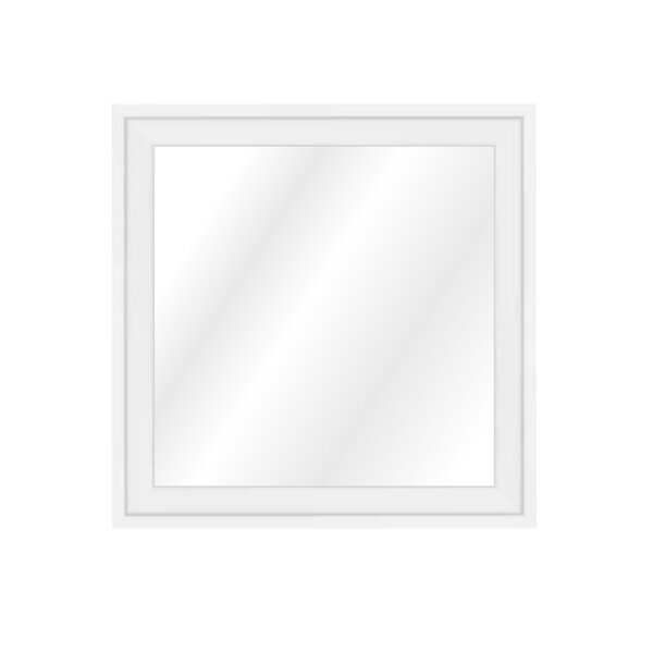 Espelho 40cm X 40cm Elegant Tropical Artes Branco