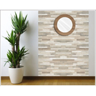 Espelho 45 X 45 Redondo Madeirado Para Parede