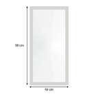 Espelho 48x98 Moldura 4cm Reta Branca
