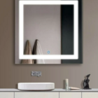 Espelho 4mm 100x100 Led 3 Cores Fria Neutra Quente Banheiro R