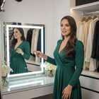 Espelho 4mm 100x60 desembaçador 110v Led 3 tons Frio Neutro E