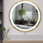 Espelho 4mm 70 cm led 3 cores frio neutro e quente moldura do