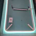 Espelho 4mm  Led 100x80  Luz branca fria Retangular Jateado i