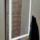 Espelho 4mm Iluminação Led 3 cores Banheiro Desembaçador vert