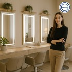 Espelho 4mm Iluminação Led 3 cores FRIO NEUTRO QUENTE 80X100