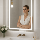 Espelho 4mm Led  3 cores 60x80 iluminado Banheiro vertical ou