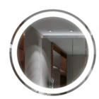 Espelho 4mm Led frio branco 100cm Grande Redondo Touch Toque