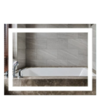 Espelho 4mm Led frio neutro quente  Touch 120x100 retangular