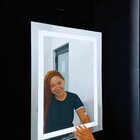 Espelho 4mm Retangular Iluminação Luz  led 3 cores 60X100 cm