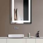 Espelho 4mm Retangular Iluminação Luz frente  Led 3 cores 70x