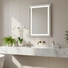 Espelho 4mm Retangular Iluminação Luz led 3 cores frio neutro