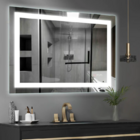 Espelho 4mm Retangular Luz Led 3 cores frio neutro quente 90X