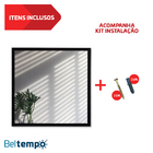 Espelho 50cm Quadrado Preto