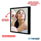 Espelho 50cm Quadrado Preto