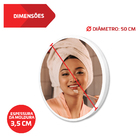 Espelho 50cm Redondo Branco