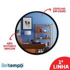 Espelho 50cm Redondo Preto