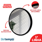 Espelho 50cm Redondo Preto